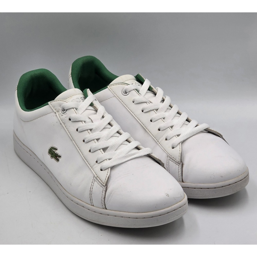 Lacoste Hydez 119 Men's 10.5 White Leather Sneakers Casual Shoes